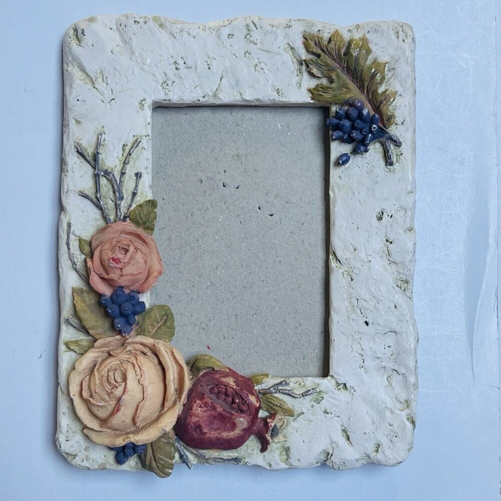 Vintage Style Floral Frame Photo Picture Cottage Garden Rose‎ Decor Vintage